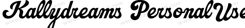 Kallydreams PersonalUse字体转换